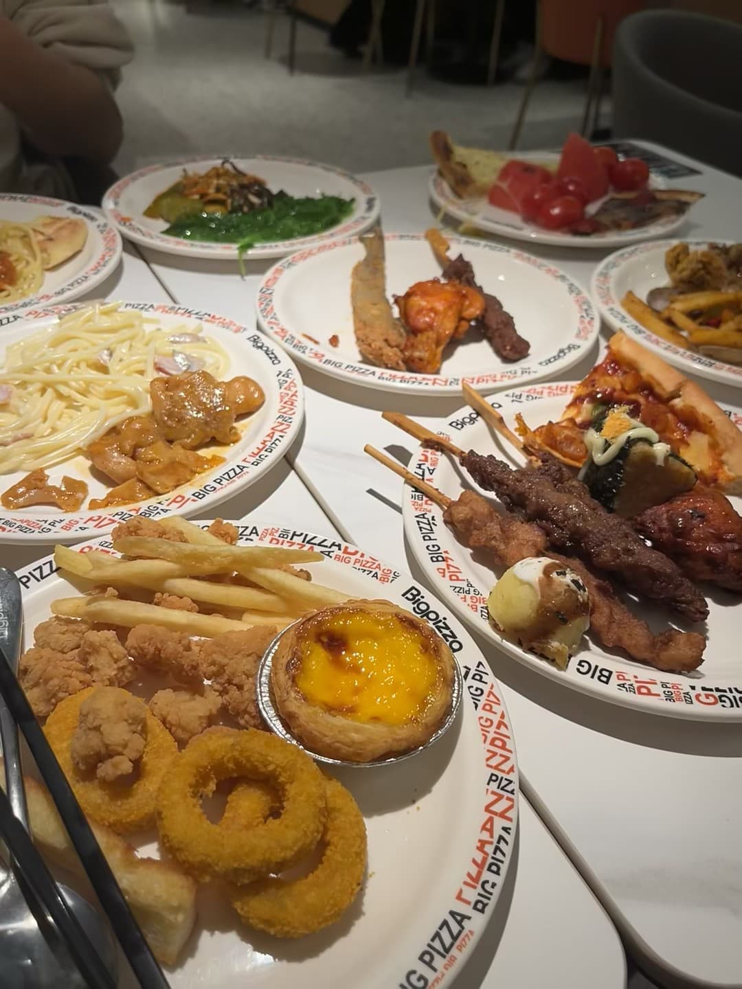 今天在Big Pizza啃完一桌,连盘子都印着‘BIG PIZZA’…谁懂啊!封面图