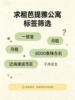 求租芭提雅公寓｜一居室月租8000泰铢左右，近海滩或市区封面图