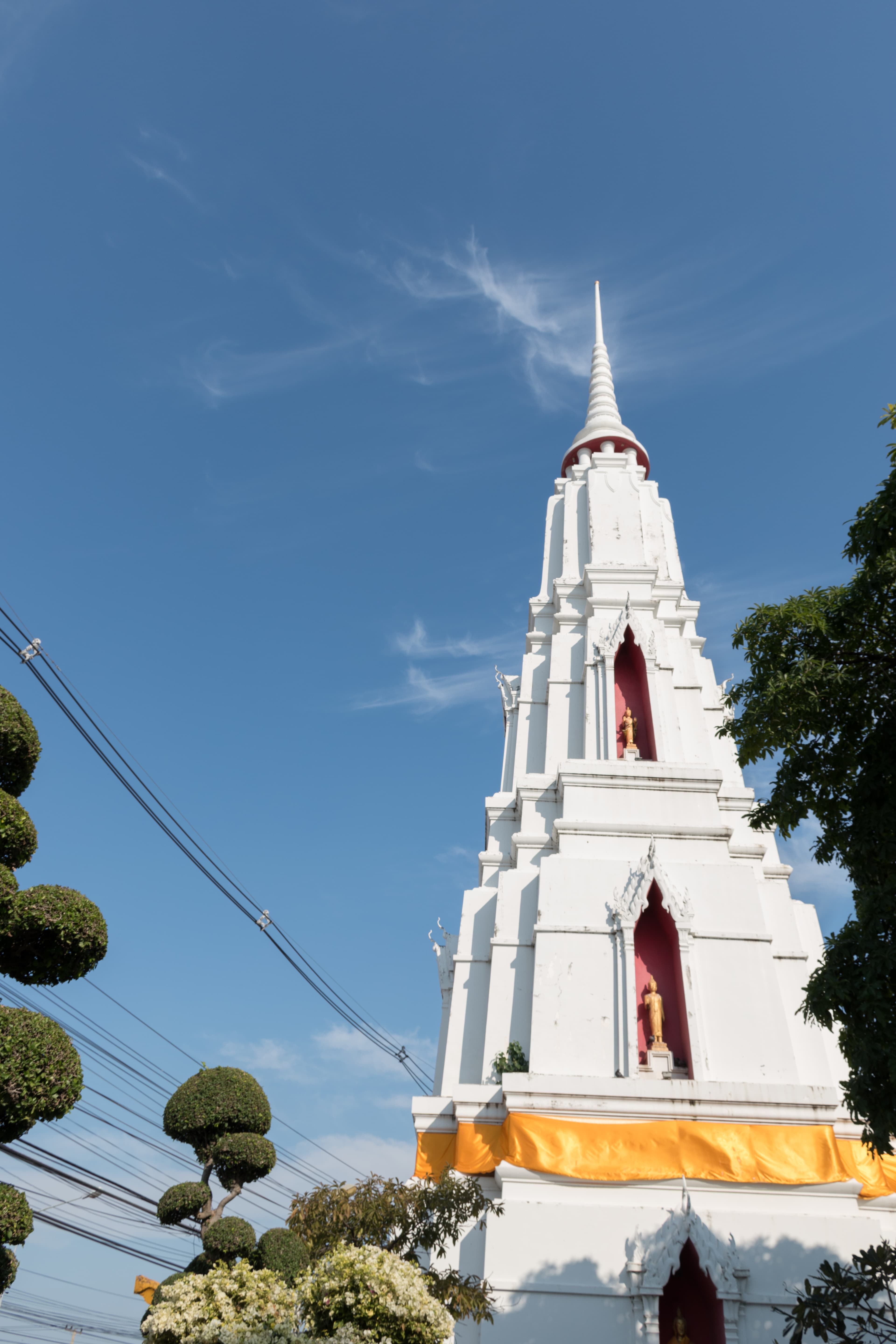 路过Wat Suthat的白塔，蓝天配得上这抹金光✨封面图