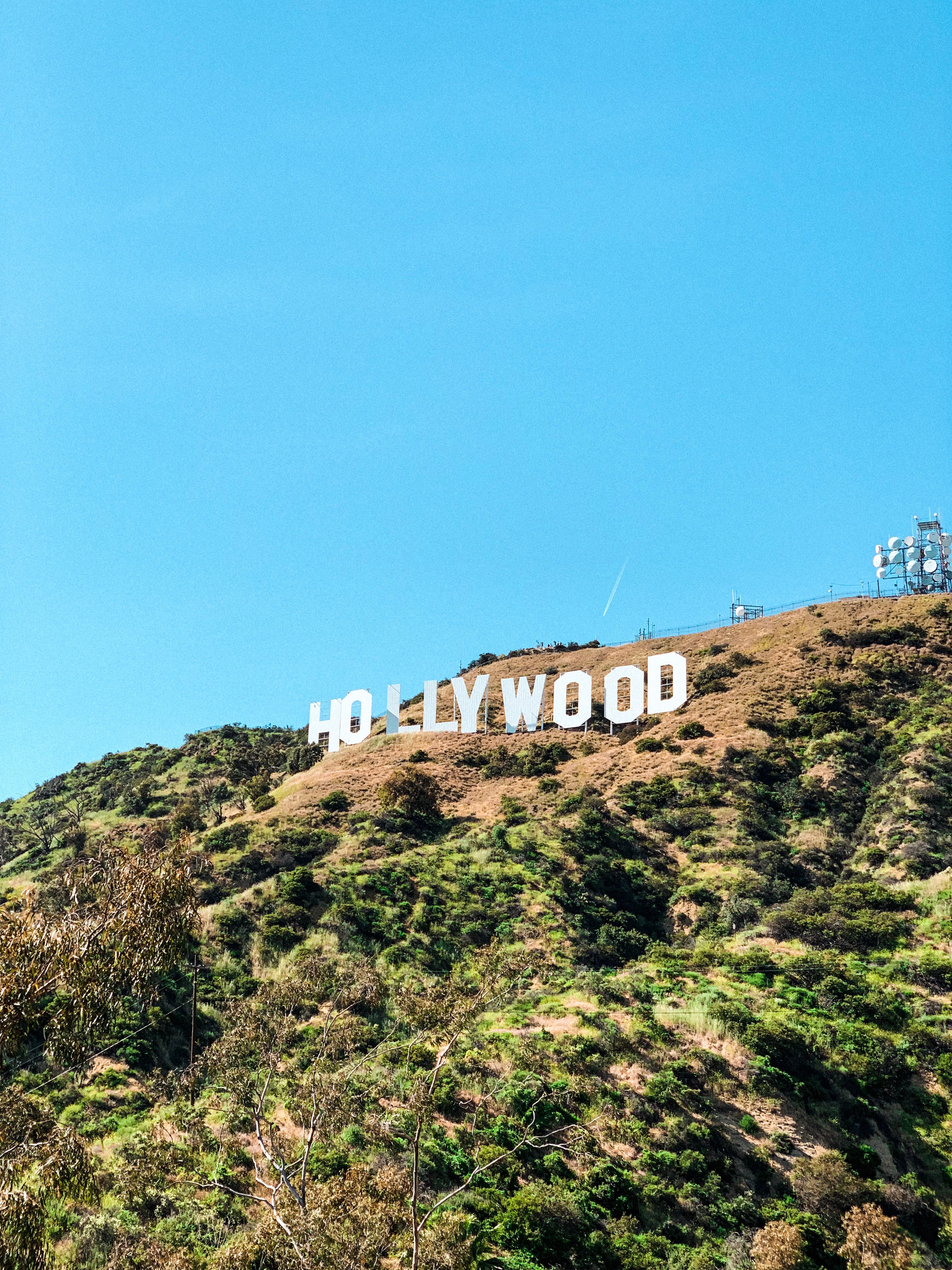 晴天里的Hollywood Sign，路过时顺手拍了张‘人生照片’📸封面图