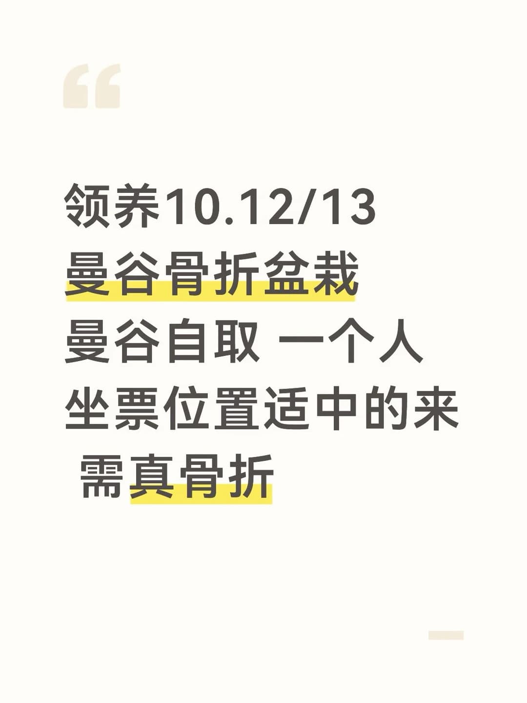收13曼谷骨折盆栽封面图