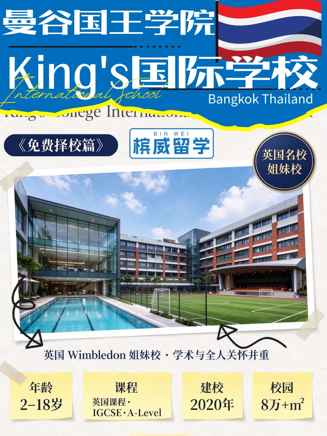 曼谷King's国王学院国际学校|免费择校篇封面图