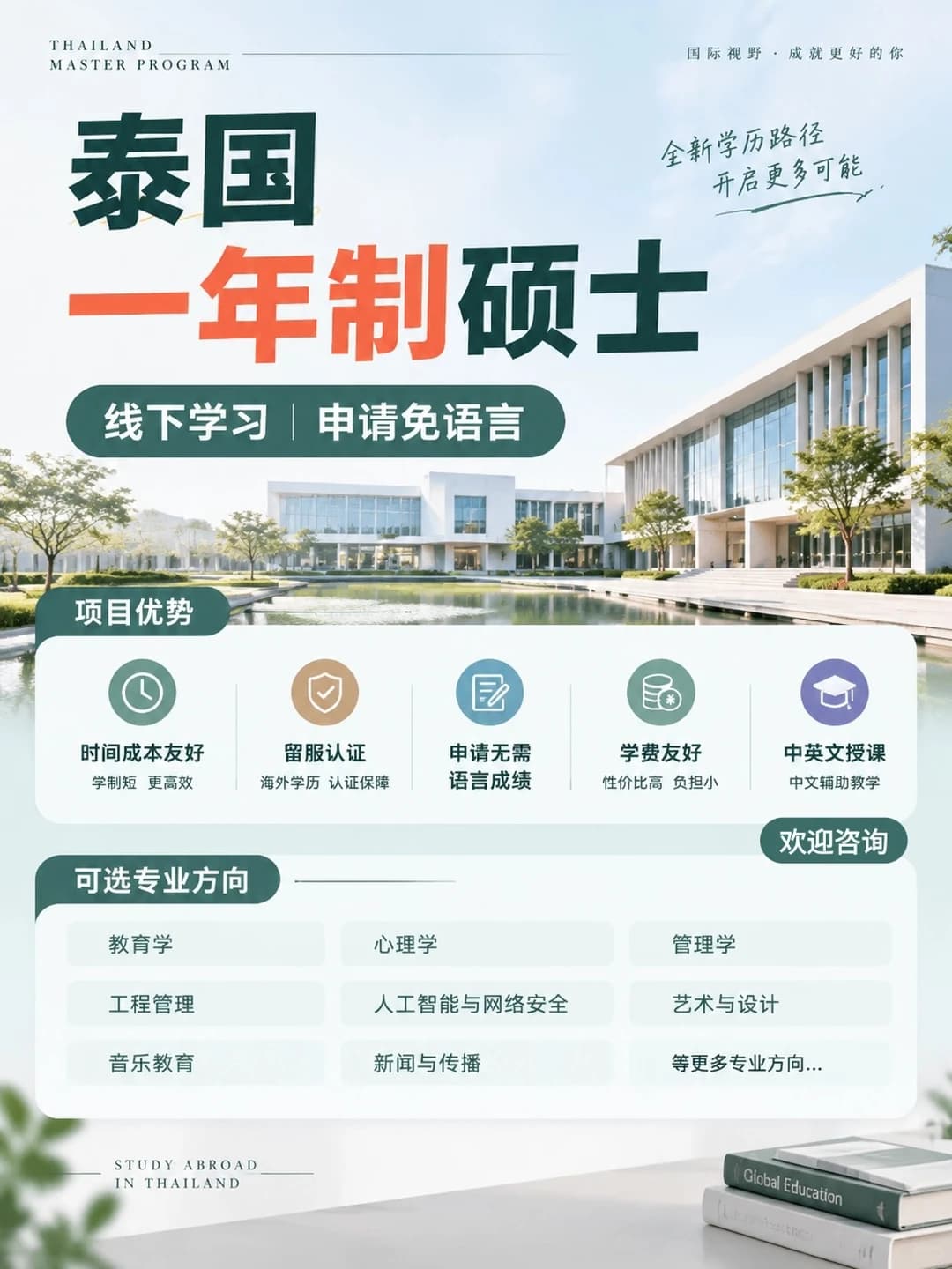 泰国一年制硕士，高性价比留学选择，中留服封面图