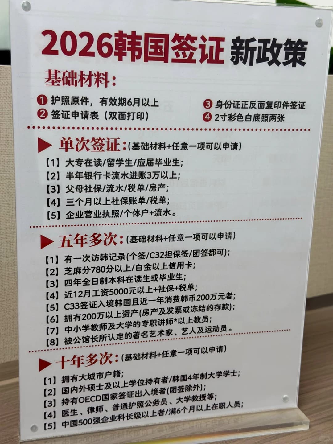 韩国签证最新要求｜一张表看懂🔥封面图