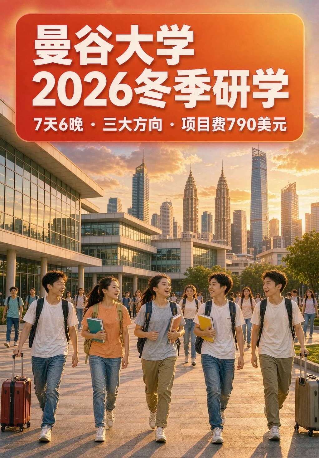 8-12年级冲！曼谷2026冬季研学来了！封面图