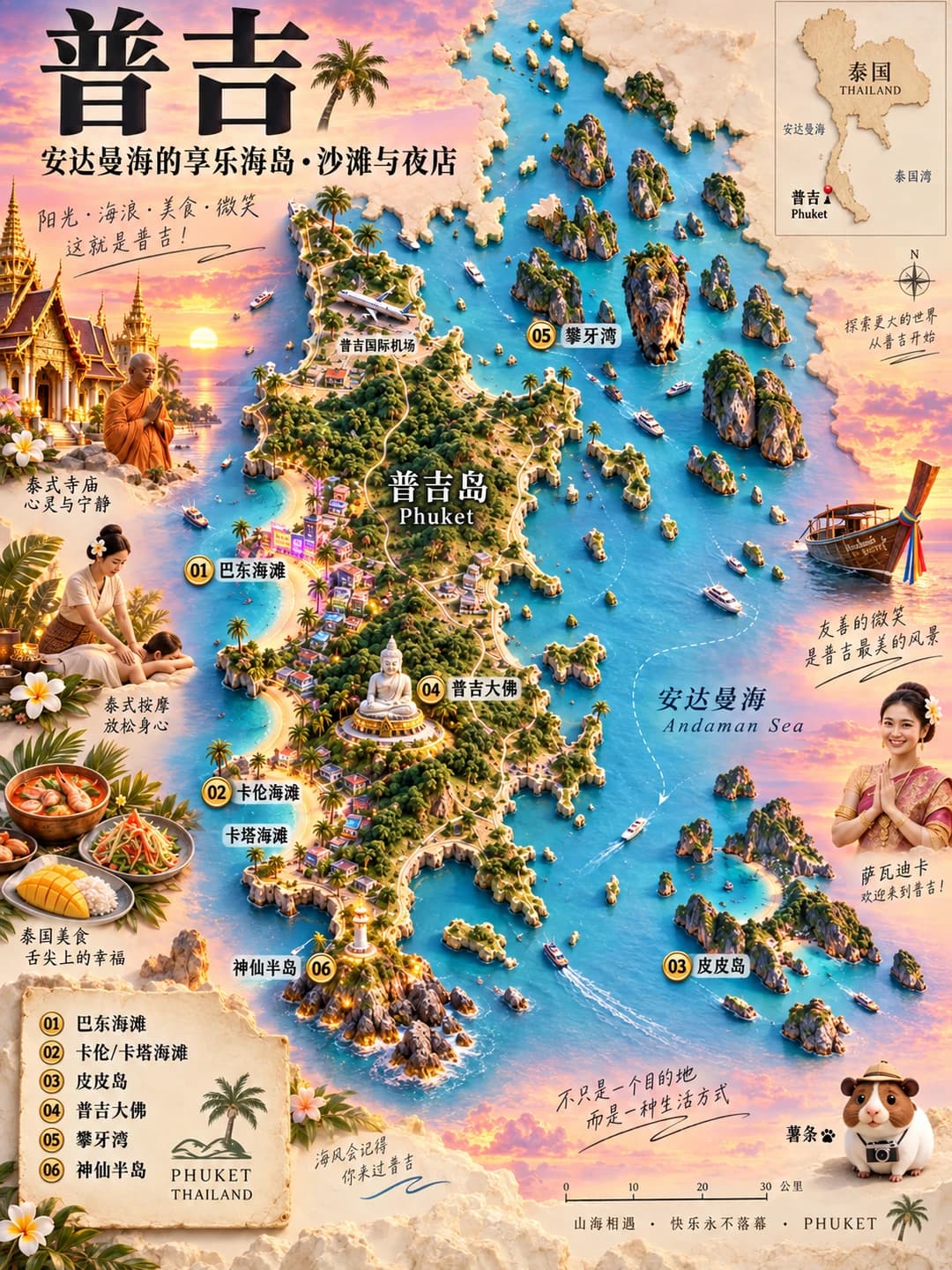 普吉岛：安达曼海的海岛与沙滩🏖封面图
