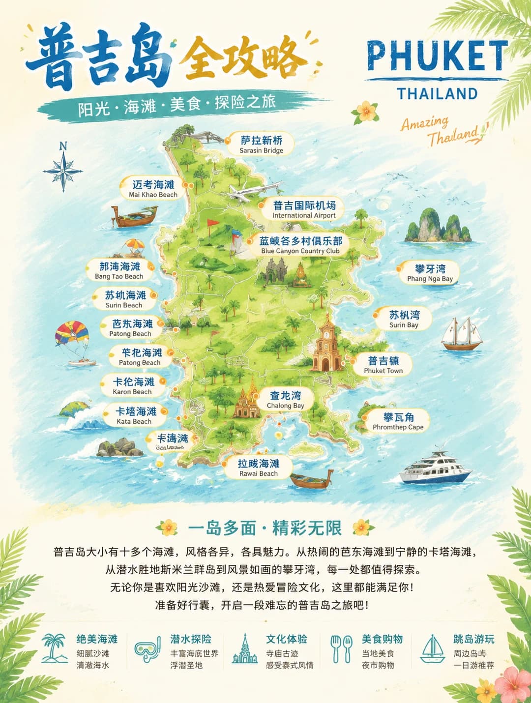 普吉岛全攻略🌴一篇分清所有海滩不踩坑封面图