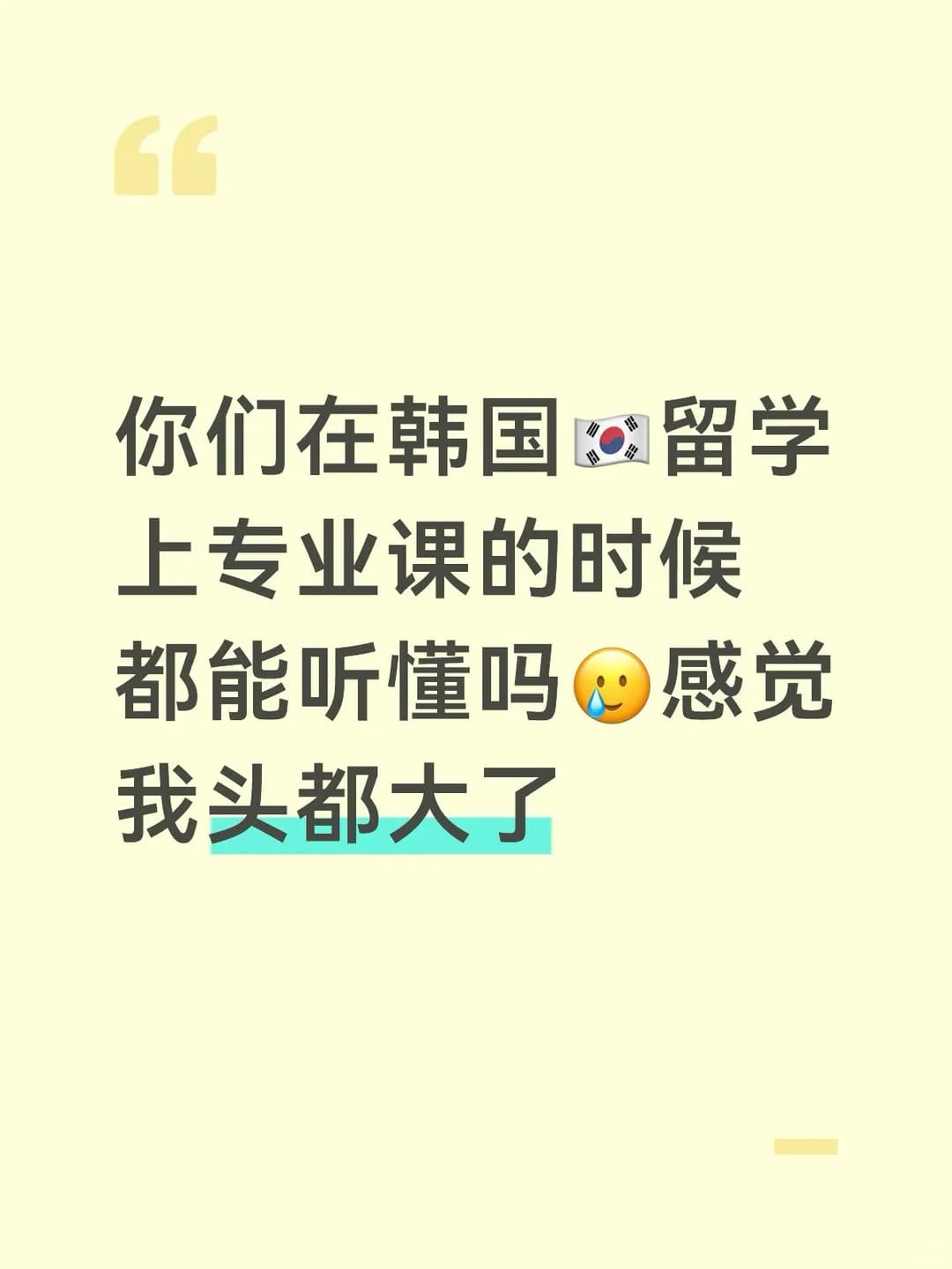韩国专业课听不懂封面图