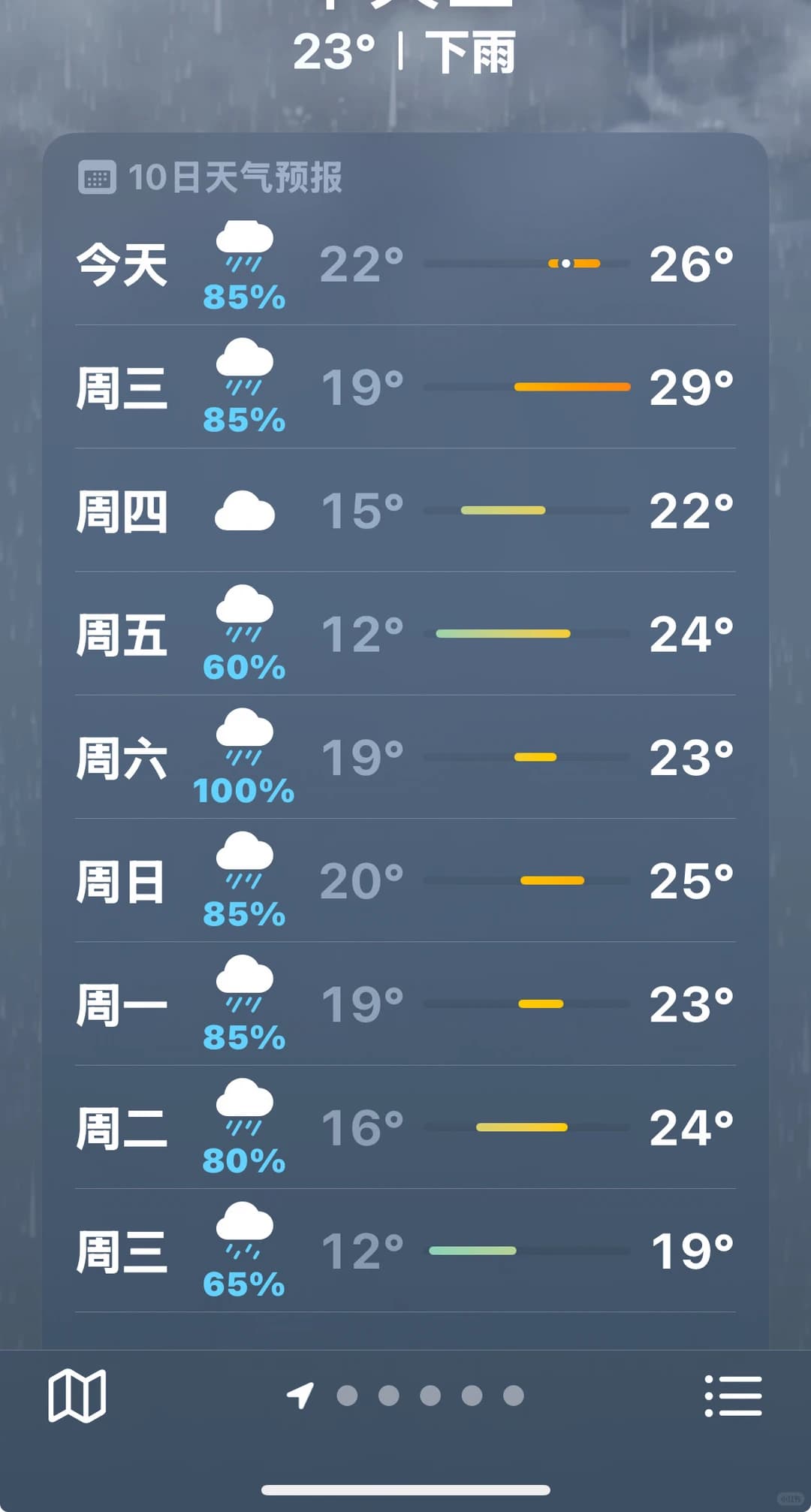 大阪未来10天多雨🌧️来大阪游客注意温差封面图