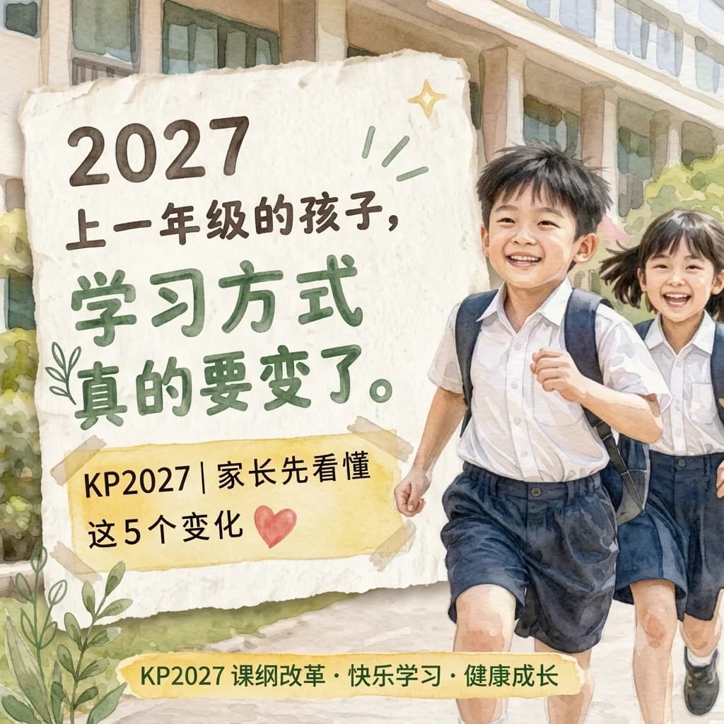 🇲🇾2027 一年级家长的5大核心须知！封面图