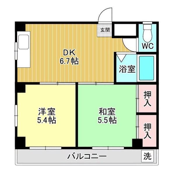 SPACIOUS 2DK APARTMENT NEAR  STATION封面图