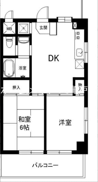 横滨青叶区田奈站3分钟，42.13㎡精装2DK，独立卫浴，无担保金可入住封面图