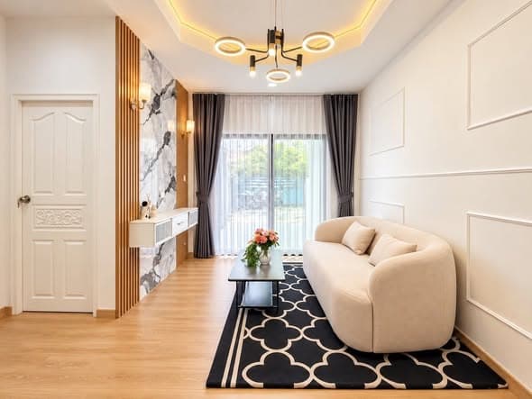芭提雅Chokchai Village 4精装Townhome出租，25000泰铢/月，带全套家具家电拎包入住封面图