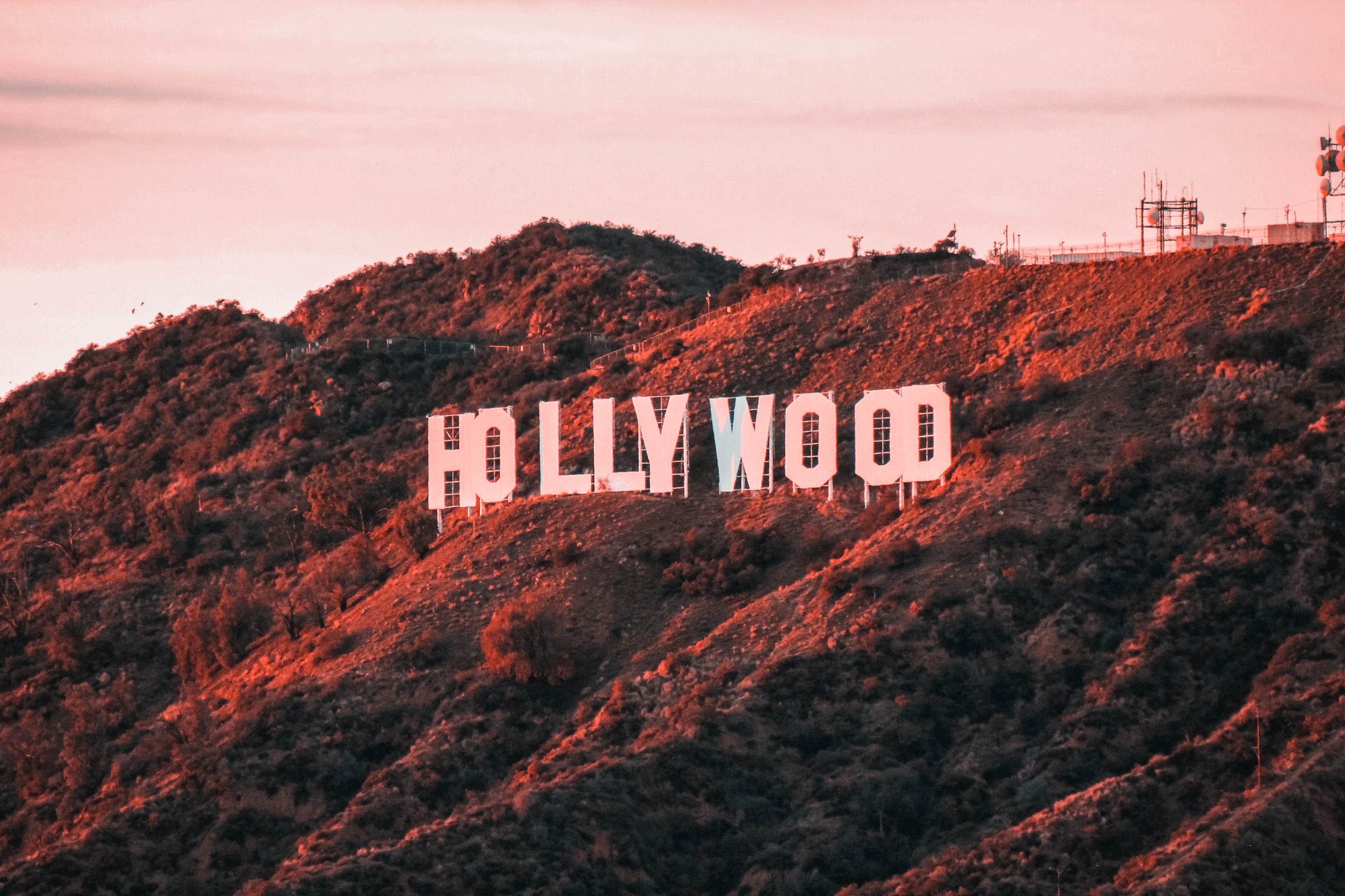 日落时分的Hollywood，随手拍的黄昏滤镜｜不是旅游照是日常路过
