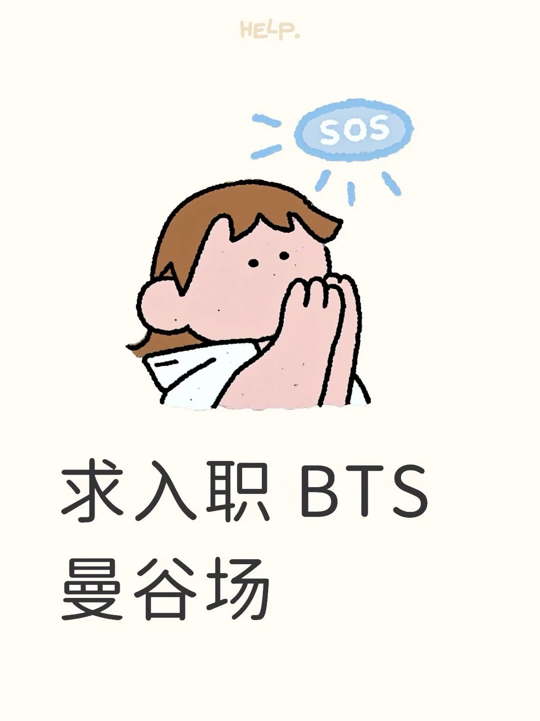 求入职BTS曼谷场…SOS！手抖到打不出完整句子