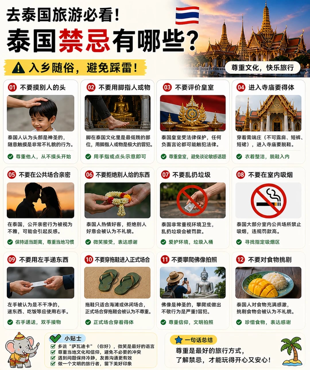 泰国最容易踩雷的行为（建议收藏）