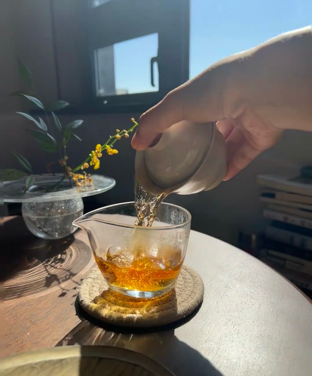 阳光斜照的下午,茶汤落进公道杯的瞬间,连呼吸都慢了3秒封面图