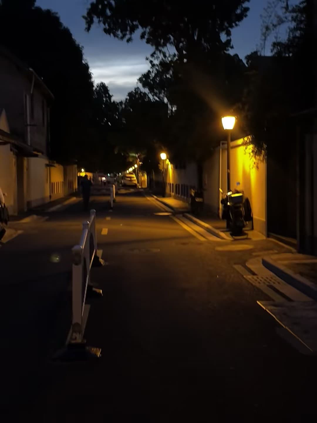 傍晚的巷子,路灯一亮,像被按下了怀旧滤镜封面图