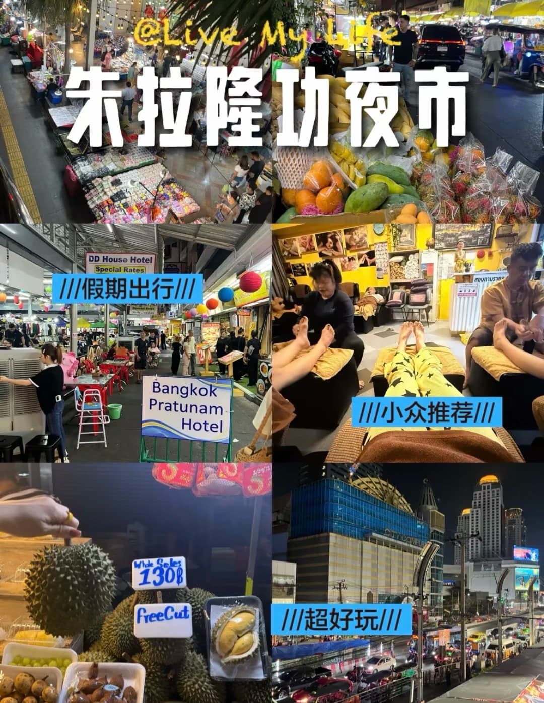 泰国必去:朱拉隆功夜市!!!封面图
