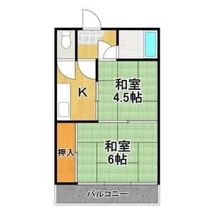 大阪大正租房✨敷金礼金0 2K宠物可相谈封面图