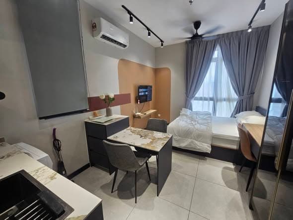 吉隆坡Jalan Ampang Neu Suites双钥匙公寓出租,精装Studio拎包入住封面图